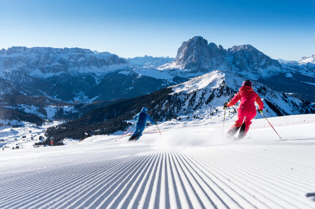 Dolomites Val Gardena Skiing